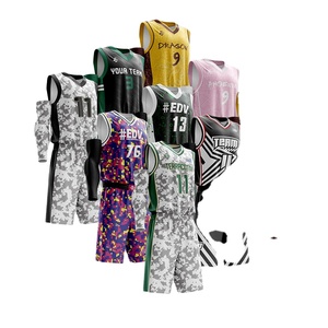 Chemise de basket-ball New Club maillot de basket-ball de haute qualité peut ajouter des uniformes de basket-ball de logo réversibles et à séchage rapide - Product Image 1