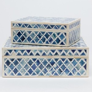 Boîte de rangement pour incrustation d'os ou boîte de rangement pour bijoux en os, incrustation en résine d'os nouveau design boîte de bureau décorative - Product Image 6