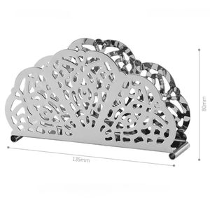 ห่วงผ้าเช็ดปากทรงคลื่นทำด้วยมือทำจากโลหะเงินพร้อมฐานรองท่อเจาะอุปกรณ์เสริมสำหรับปาร์ตี้ราคาประหยัด - Product Image 2