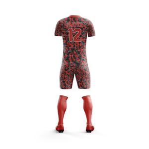 Bajo MOQ Kit de fútbol personalizado sublimación uniforme de fútbol hecho de tela de poliéster de alta calidad ropa deportiva adultos OEM - Product Image 2