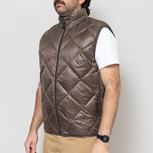 Winter Lightweight Down Vest <b>Duck</b> Down Puffer Vest Stand Collar Sleeveless Cropped Down Puffer Vest Outwear - Product Image 4