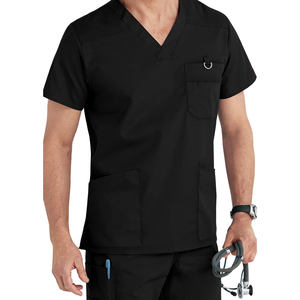 Vente chaude Hommes Medical Scrub Vestes Doux Unisexe Vêtements De Travail Stretch Polyester Spandex Infirmière Uniformes D'hôpital - Product Image 3