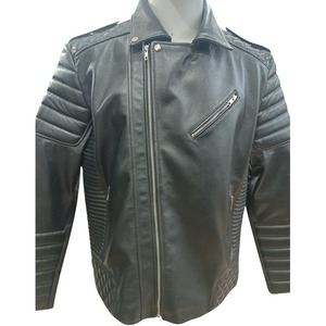 Chaqueta de Motociclista para Hombre de Alta Calidad al por Mayor 2025, Cuero Genuino con Cremallera Transpirable, Forro Negro Acolchado, Bolsillos, OEM - Product Image 3