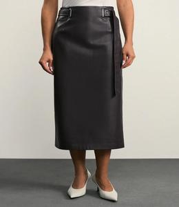 Dernière arrivée jupes vintage en cuir de mouton véritable pour femmes designs divers avec teinture unie nouvelle production - Product Image 6