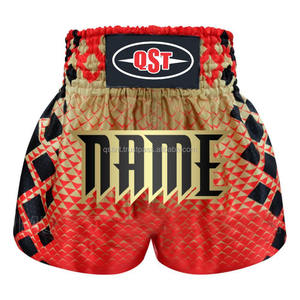 Pantalones cortos de Kickboxing MMA personalizados de la mejor calidad, venta al por mayor, pantalones cortos de boxeo Muay Thai transpirables de poliéster 100% profesionales - Product Image 1