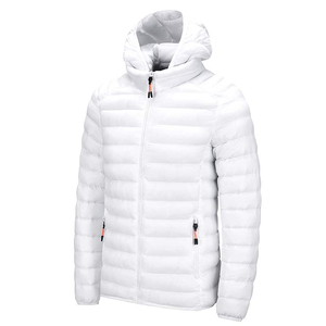 Chaqueta acolchada impermeable de estilo largo para hombre, abrigo de burbujas con capucha para invierno, Material de tela para exteriores, venta al por mayor - Product Image 2