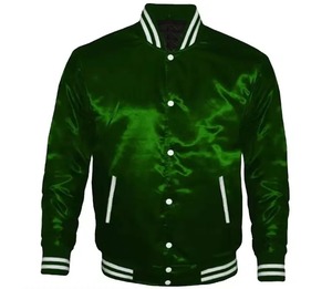 Customized Light Sports Women's Varsity Jacket <b>Canvas</b> <b>Plain</b> Dyed Cotton Filling Quick Dry Windproof Breathable Custom Colors - Product Image 6