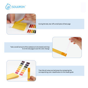 Soudron 하이 퀄리티 1-14 pH 테스트 용지 키트 급속 야외/가정/호텔 pH 테스트 영어 버전 플라스틱 - Product Image 4