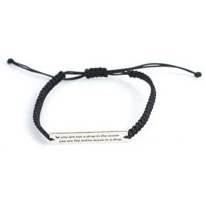 925 Sterling Silver Thread Plate <b>Bracelet</b> for Gift Occasions - Product Image 3