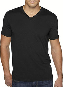 Wholesale Mens V Neck <b>T</b> <b>Shirts</b> <b>Black</b> Cotton <b>Plain</b> Blank Tee High Quality Comfortable Short Sleeve Summer Casual Bulk Apparel - Product Image 3