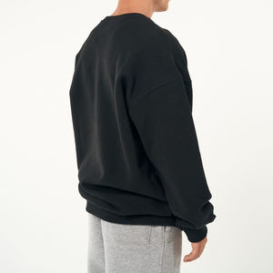 เสื้อสเวตเชิ้ตคอกลมโอเวอร์ไซส์ผู้ชาย ผ้าฝ้ายฟลีซ 100% ขายส่ง ปรับแต่งได้ตามต้องการ กันลม เป็นมิตรกับสิ่งแวดล้อม สำหรับฤดูหนาว น้ำหนัก 300 กรัม - Product Image 3