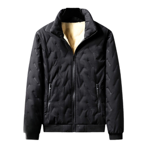 OEM personalizado Logotipo de diseño de los hombres de otoño e invierno nueva suelta más de terciopelo con Chaqueta de algodón grueso de los hombres Chaqueta de algodón cálido - Product Image 5