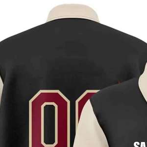 Chaquetas Letterman Personalizadas de Primera Calidad al por Mayor, Chaqueta Universitaria de Béisbol Ajustada para Hombre - Product Image 5