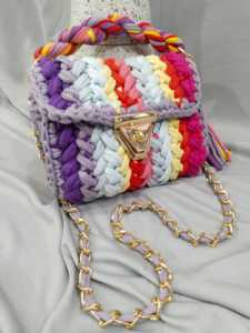 Bolsos de Mano de Ganchillo Hechos a Mano para Mujer, Modernos y Ecológicos, con Bordado y Perlas, Proveedores de la India, Venta al Por Mayor - Product Image 5