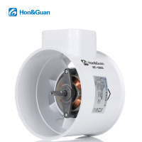 Ventilateur de gaine à flux mixte Hon&Guan de 4 pouces, 220 V, petit volume, léger, approuvé CE pour la maison