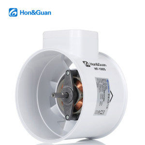 מאוורר צינור פנימי 4 אינץ' של Hon&Guan, זרימה מעורבת, 220V, נפח קטן, משקל קל, מאושר CE לשימוש ביתי - Product Image 3