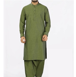 Top Trending Hombres Algodón Shalwar Kameez Eid Colección Tradicional Musulmán Islámico Hombres Salwar Kameez - Product Image 6