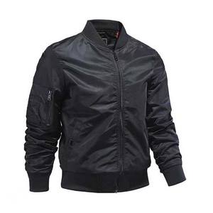 Chaqueta Bomber de Lona Recubierta Estilo Urbano para Hombre, Acolchada, Corte Ajustado, Ligera, Impermeable y Cortavientos para Invierno - Product Image 5