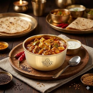 ชามทองเหลืองแท้แบบอินเดีย สำหรับเสิร์ฟ ใส่อาหาร มอบเป็นของขวัญ ขนาด 12 ออนซ์ ชามทองเหลืองโบราณ - Product Image 2