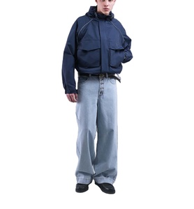 เสื้อกันลมน้ำหนักเบาสำหรับผู้ชายเสื้อแจ็กเก็ตไนลอนลำลองสำหรับผู้ชายเสื้อแนวสตรีทแวร์ออกแบบได้ตามต้องการฤดูใบไม้ร่วง - Product Image 3