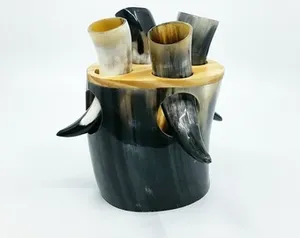 Cuerno Rústico Vikingo para Beber, Taza para Festivales Medievales, Auténtico Cuerno Vikingo para Beber Hidromiel y Cerveza, para Bares y Clubes - Product Image 3