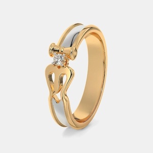 Customized Round shape Diamond Devine Trishool <b>Ring</b> <b>18K</b> Yellow <b>Gold</b> Diamond <b>Ring</b> for <b>Men</b> at Best Market Price from Manufacturer - Product Image 2