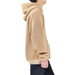 Streetwear Blank Custom <b>Sherpa</b> <b>Hoodie</b> for <b>Men</b> High-Quality Pullover <b>Hoodie</b> with Custom Logo Option <b>Men</b> <b>Sherpa</b> Hoodies - Product Image 3