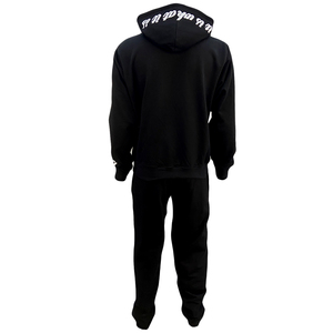 Ensemble de sweats à capuche unis personnalisés, impression sérigraphique, survêtement décontracté, ensemble de jogging pour hommes - Product Image 2