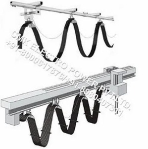 Cmk hộp theo dõi Festoon Xe đẩy cho EOT Crane kẽm-tráng MS cơ thể thép bánh xe 44 lbs công suất cáp tàu sân bay hệ thống - Product Image 6