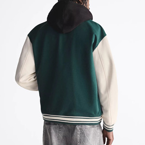 Veste universitaire unisexe avec logo personnalisé, veste de baseball vintage rétro en chenille américaine brodée, veste universitaire courte d'hiver pour homme - Product Image 4