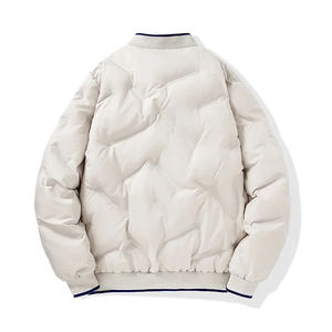 Veste matelassée en toile pour homme, style business décontracté, épaisse et chaude, rembourrée de polyester, à capuche, respirante, pour un look élégant et confortable - Product Image 5