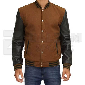 Veste Letterman Varsity personnalisée pour hommes avec logos et patchs personnalisés, magnifiquement fabriquée à la main par un fabricant professionnel - Product Image 2