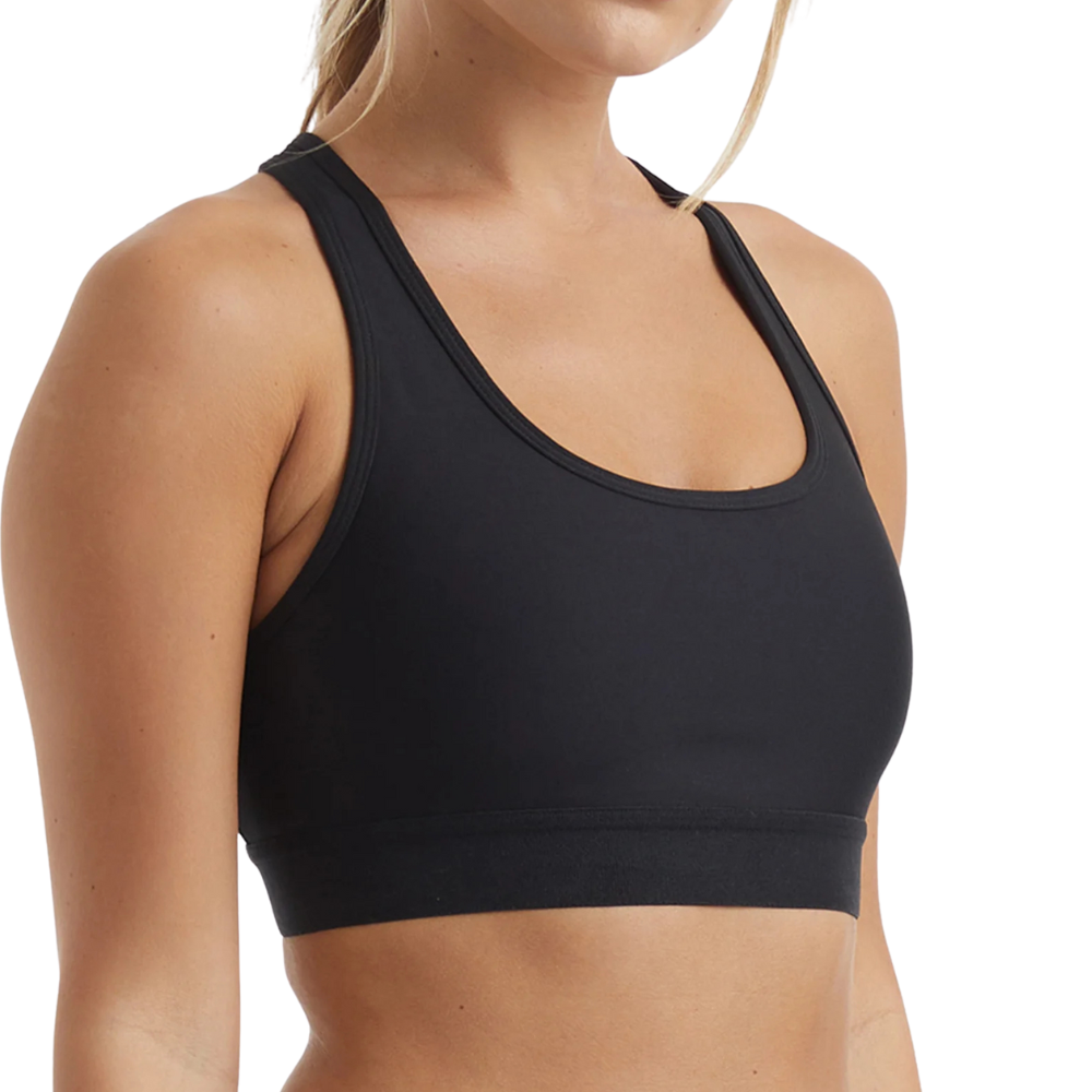 Women's Simple Racerback Sports Bra High Support Quick Dry Lightweight Workout Activewear Top Front Custom for Yoga Training