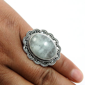 Joyería de moda para mujer, Plata de Ley 925, piedra preciosa Natural aguamarina, anillo de forma ovalada, joyería de piedra natal, Fabricante Mayorista - Product Image 2