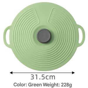 CP01 Couvercle de <span class=keywords><strong>Pot</strong></span> en Silicone Anti-Débordement, Couvercle de Scellage pour Vaisselle, Protection contre les Éclaboussures d'Huile, Couvercle de <span class=keywords><strong>Pot</strong></span> Réutilisable - Product Image 4