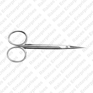 Tijeras oftálmicas de calidad superior, puntas romas en ángulo de 9cm, instrumento Médico Quirúrgico, tijeras oftálmicas a la venta - Product Image 4