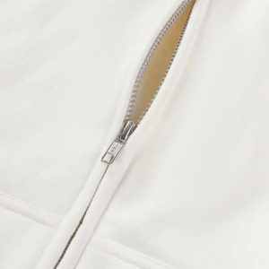 Sweat à capuche unisexe avec impression personnalisée OEM fermeture éclair respirant vierge de haute qualité poids lourd très confortable durable fermeture éclair - Product Image 4