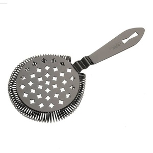Premium Black Stainless Steel Hawthorne Cocktail Strainer Strong Spring Coil Precise Filtration Ergonomic Handle <b>Bar</b> <b>Tool</b> - Product Image 2