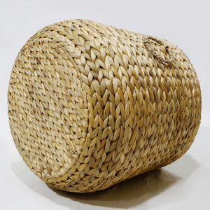 Artisanat écologique, grands bacs à plantes en jacinthe d'eau d'extérieur, décoration de jardinière empilable naturelle pour le jardin - Product Image 4