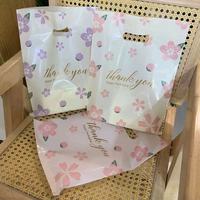 Tas Belanja Plastik Logo MU Thank You, Tas Hadiah Plastik untuk Pakaian, Tas Model Eksplosif Toko Pakaian, Tas Bunga Lucu