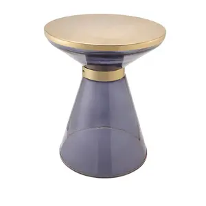 Metal And Glass Designer Tea Coffee Table Luxury Furniture For Change Your Living Room Space Sofa Side Table Manufacturer