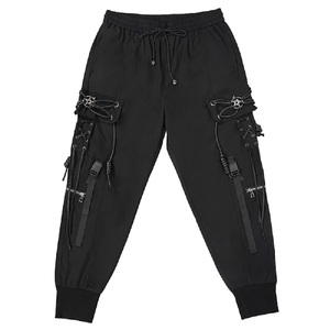 Pantalons de survêtement pour homme de haute qualité 100% coton, design personnalisé, respirant, écologique, style PUNK, streetwear, pantalon cargo taille mi-haute - Product Image 5