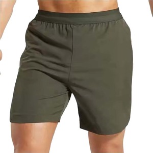 Shorts de gymnastique pour hommes de haute qualité nouveaux Shorts d'entraînement de taille élastique sportifs poches techniques teintes unies pour la course à pied entraînement en gros - Product Image 4