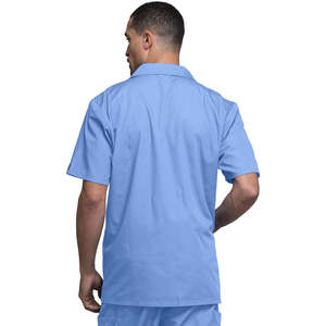 Veste de gommage zippée sur le devant pour hommes, uniforme d'hôpital, veste d'infirmière médicale - Product Image 3