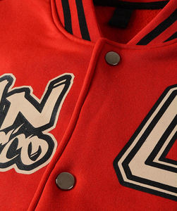 Up-Felt-Impex Veste de baseball décontractée à imprimé de lettres et de chiffres pour hommes Veste d'automne/d'hiver à épaules tombantes régulières - Product Image 5