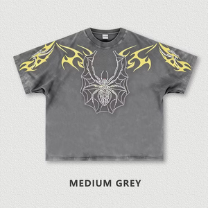 Camiseta Gráfica Resistente a la Abrasión con Lavado Ácido, Personalizable, para Hombre, Estilo Urbano - Product Image 3
