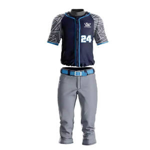 Uniforme de Béisbol Transpirable con Logotipo Personalizado Diseño 2025 Colores y Tallas Personalizadas Alta Calidad 100% Poliéster Ropa de Equipo - Product Image 1