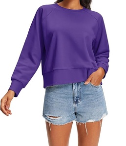 Wholesale <b>Women's</b> Cotton Sweatshirt Long Sleeves Neck New Design Luxury Yarn Dyed Comfortable <b>for</b> Winter Season Made Bangladesh - Product Image 4
