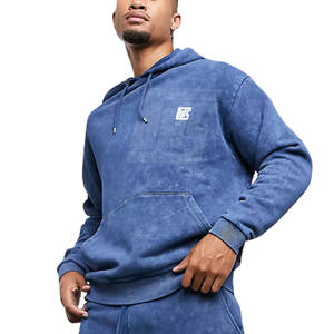 Conjunto Deportivo Oversize para Hombre con Lavado Ácido, Sudadera con Capucha y Pantalones Jogger de Moda Urbana Moderna, Personalización de Marca Disponible - Product Image 5