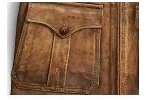 Chaqueta de cuero para hombre desgastada estilo Vintage con logotipo personalizado, chaqueta de cuero de vaca auténtica y a la moda para hombre 2025 - Product Image 3
